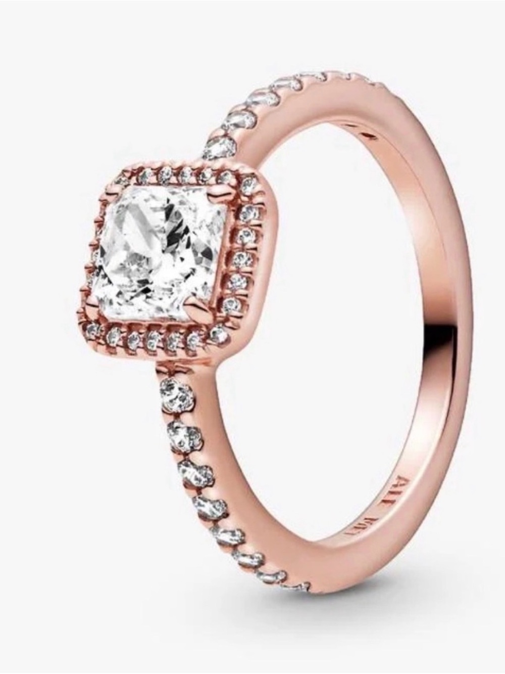 Pandora Rose Gold Sparkling Halo Ring